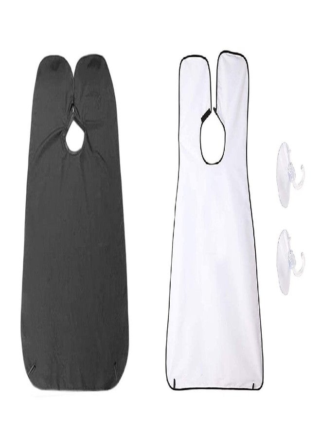 SAVE Beard Apron for Catching Beard Clippings while Trimming or Shaving | Waterproof | Beardo Grooming Bib (White) - Image 1